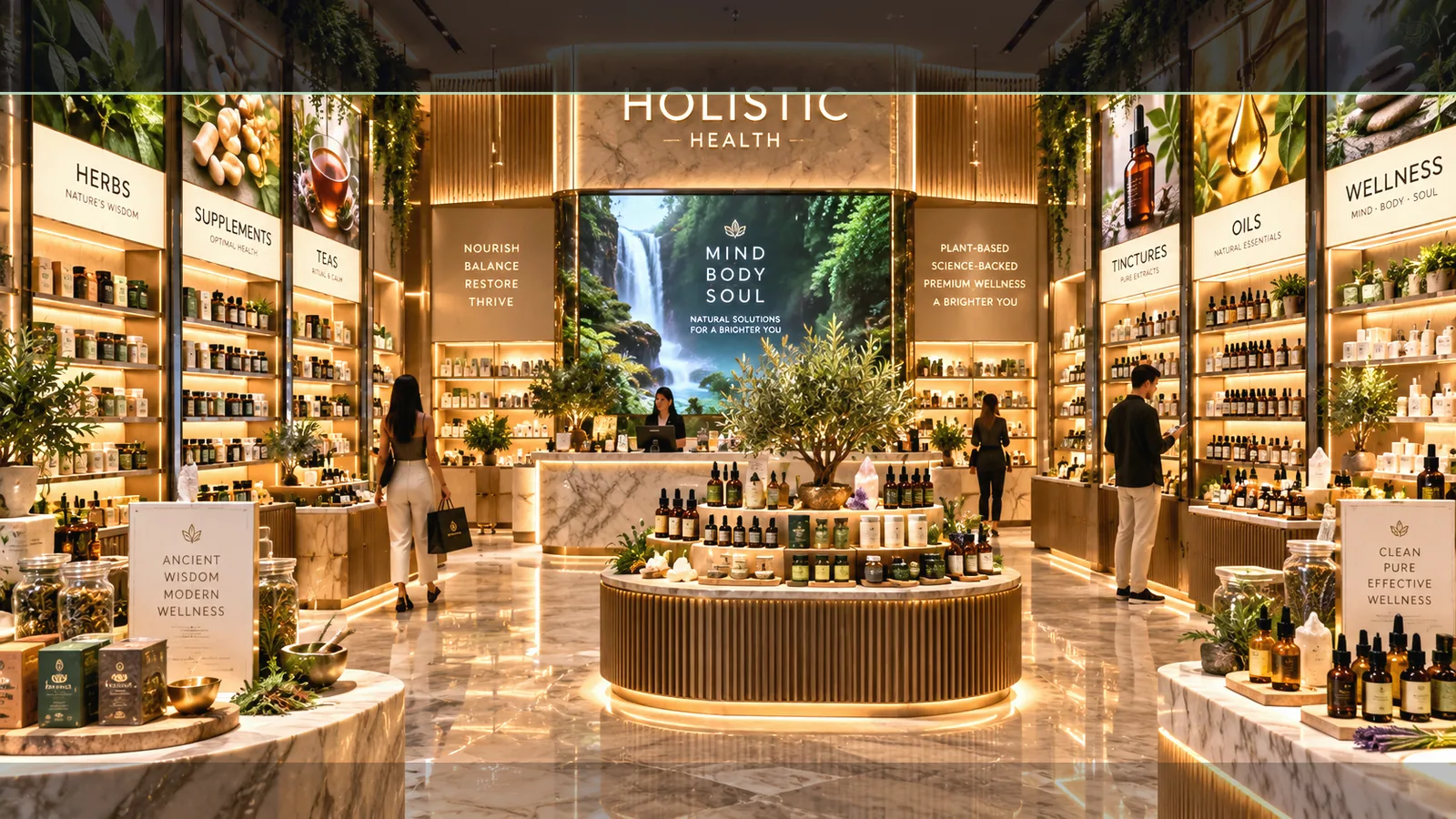 Luxury HOLISTIC HEALTH storefront preview